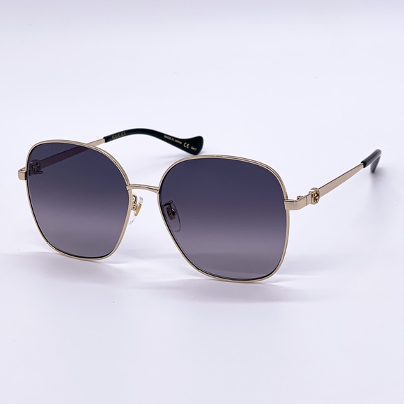 NEW GUCCI GG1089SA 001 + GOLD CHAIN NEW COLLECTION SUNGLASSES GUCCI - Picture 3 of 16